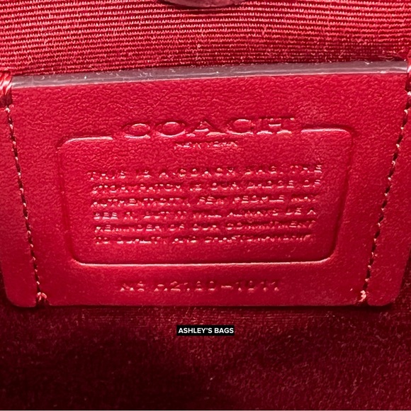 Coach Town Bucket Bag Crossbody Handbag In Strawberry Haze - Picture 9 of 12